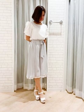 「スカーチョ」｜LODISPOTTO OFFICIALさん（レディース・157cm）の春コーディネート