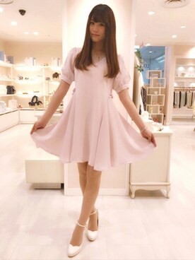 「LODISPOTTO（ロディスポット）のアイテム（ワンピース/ドレス）」を使った、LODISPOTTO OFFICIALさん（レディース・163cm）の春コーディネート