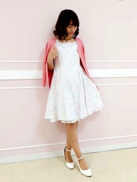「LODISPOTTO（ロディスポット）のアイテム（ワンピース/ドレス）」を使った、LODISPOTTO OFFICIALさん（レディース・148cm）の春コーディネート
