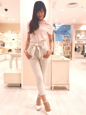 「LODISPOTTO（ロディスポット）のアイテム」を使った、LODISPOTTO OFFICIALさん（レディース・163cm）の夏コーディネート