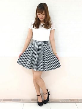 「LODISPOTTO（ロディスポット）のアイテム」を使った、LODISPOTTO OFFICIALさん（レディース・158cm）の夏コーディネート