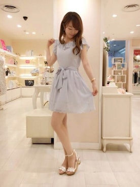 「LODISPOTTO（ロディスポット）のアイテム（ワンピース/ドレス）」を使った、LODISPOTTO OFFICIALさん（レディース・162cm）の夏コーディネート
