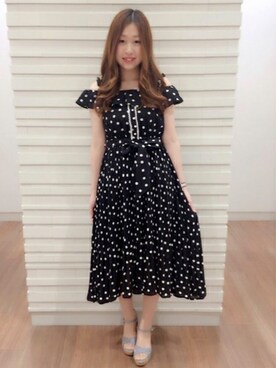「LODISPOTTO（ロディスポット）のアイテム（ワンピース/ドレス）」を使った、LODISPOTTO OFFICIALさん（レディース・160cm）の夏コーディネート