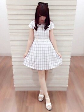 「LODISPOTTO（ロディスポット）のアイテム（ワンピース/ドレス）」を使った、LODISPOTTO OFFICIALさん（レディース・160cm）の夏コーディネート