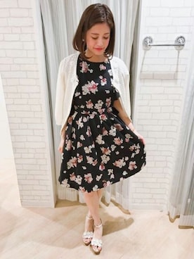 「LODISPOTTO（ロディスポット）のアイテム（ワンピース/ドレス）」を使った、LODISPOTTO OFFICIALさん（レディース・157cm）の夏コーディネート