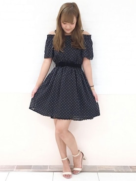 「LODISPOTTO（ロディスポット）のアイテム（ワンピース/ドレス）」を使った、LODISPOTTO OFFICIALさん（レディース・165cm）の夏コーディネート