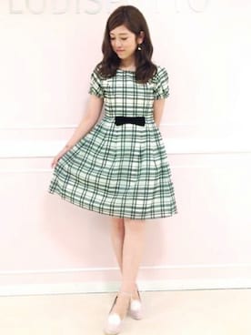 「LODISPOTTO（ロディスポット）のアイテム（ワンピース/ドレス）」を使った、LODISPOTTO OFFICIALさん（レディース・157cm）の夏コーディネート