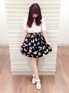 「LODISPOTTO（ロディスポット）のアイテム」を使った、LODISPOTTO OFFICIALさん（レディース・160cm）の夏コーディネート