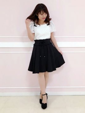 「フレアスリーブ」｜LODISPOTTO OFFICIALさん（レディース・148cm）の夏コーディネート