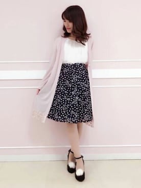 「ロングカーディガン」｜LODISPOTTO OFFICIALさん（レディース・148cm）の夏コーディネート