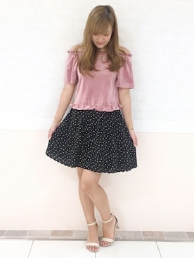 「LODISPOTTO（ロディスポット）のアイテム」を使った、LODISPOTTO OFFICIALさん（レディース・165cm）の夏コーディネート