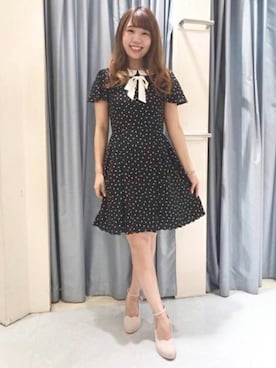 「LODISPOTTO（ロディスポット）のアイテム（ワンピース/ドレス）」を使った、LODISPOTTO OFFICIALさん（レディース・159cm）の夏コーディネート