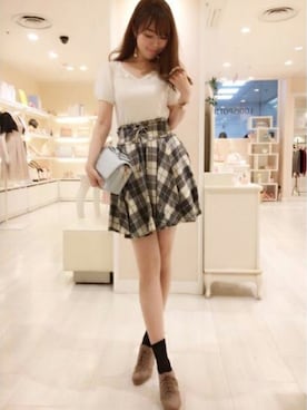 「アイテム（ブーティ）」を使った、LODISPOTTO OFFICIALさん（レディース・162cm）の夏コーディネート