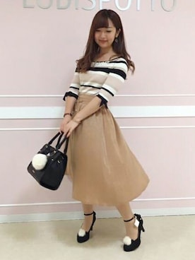 「LODISPOTTO（ロディスポット）のアイテム」を使った、LODISPOTTO OFFICIALさん（レディース・152cm）の秋コーディネート