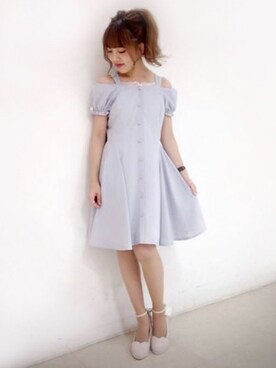 「LODISPOTTO（ロディスポット）のアイテム（ワンピース/ドレス）」を使った、LODISPOTTO OFFICIALさん（レディース・155cm）の秋コーディネート