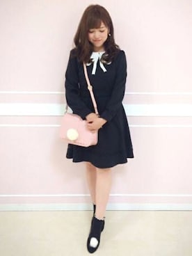 「LODISPOTTO（ロディスポット）のアイテム（ワンピース/ドレス）」を使った、LODISPOTTO OFFICIALさん（レディース・157cm）の秋コーディネート