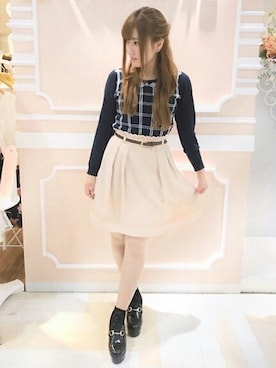 「LODISPOTTO（ロディスポット）のアイテム」を使った、LODISPOTTO OFFICIALさん（レディース・154cm）の秋コーディネート