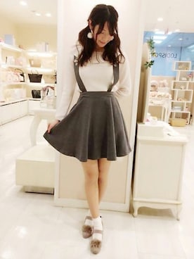 「フリルトップス」｜LODISPOTTO OFFICIALさん（レディース・165cm）の秋コーディネート