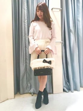 「LODISPOTTO（ロディスポット）のアイテム」を使った、LODISPOTTO OFFICIALさん（レディース・159cm）の冬コーディネート