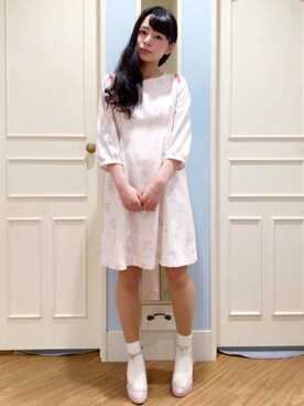 「LODISPOTTO（ロディスポット）のアイテム（ワンピース/ドレス）」を使った、LODISPOTTO OFFICIALさん（レディース・155cm）の冬コーディネート