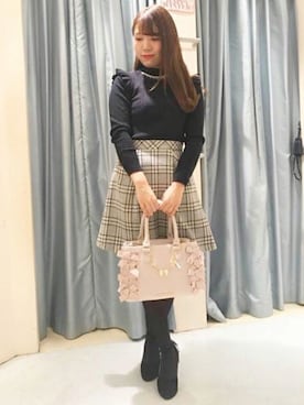 「LODISPOTTO（ロディスポット）のアイテム」を使った、LODISPOTTO OFFICIALさん（レディース・159cm）の冬コーディネート