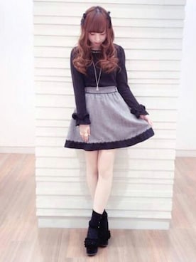 「LODISPOTTO（ロディスポット）のアイテム」を使った、LODISPOTTO OFFICIALさん（レディース・160cm）の冬コーディネート