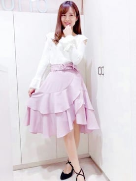 「LODISPOTTO（ロディスポット）のアイテム」を使った、LODISPOTTO OFFICIALさん（レディース・163cm）の冬コーディネート