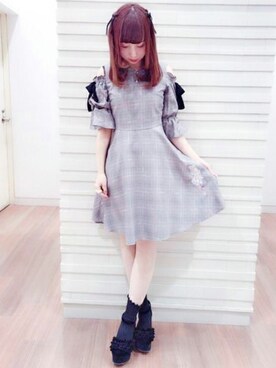 「LODISPOTTO（ロディスポット）のアイテム（ワンピース/ドレス）」を使った、LODISPOTTO OFFICIALさん（レディース・160cm）の冬コーディネート