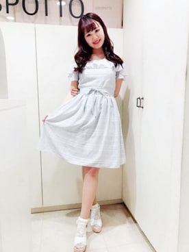 「LODISPOTTO（ロディスポット）のアイテム」を使った、LODISPOTTO OFFICIALさん（レディース・165cm）の春コーディネート