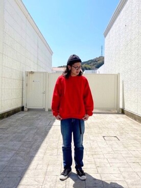 「Selima Optique（セリマオプティーク）のアイテム」を使った、KENTA SARUさん（メンズ・182cm）の春コーディネート