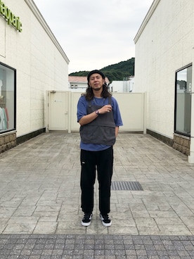 「mikia（ミキア）のアイテム」を使った、KENTA SARUさん（メンズ・182cm）の秋コーディネート