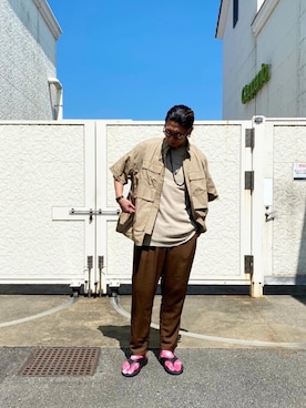 「mikia（ミキア）のアイテム」を使った、KENTA SARUさん（メンズ・182cm）の秋コーディネート