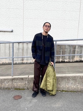 「mikia（ミキア）のアイテム」を使った、KENTA SARUさん（メンズ・182cm）の冬コーディネート