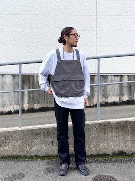 「mikia（ミキア）のアイテム」を使った、KENTA SARUさん（メンズ・182cm）の夏コーディネート