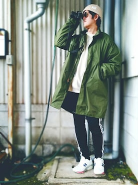 「M65」｜ARu.さん（メンズ・172cm）の冬コーディネート