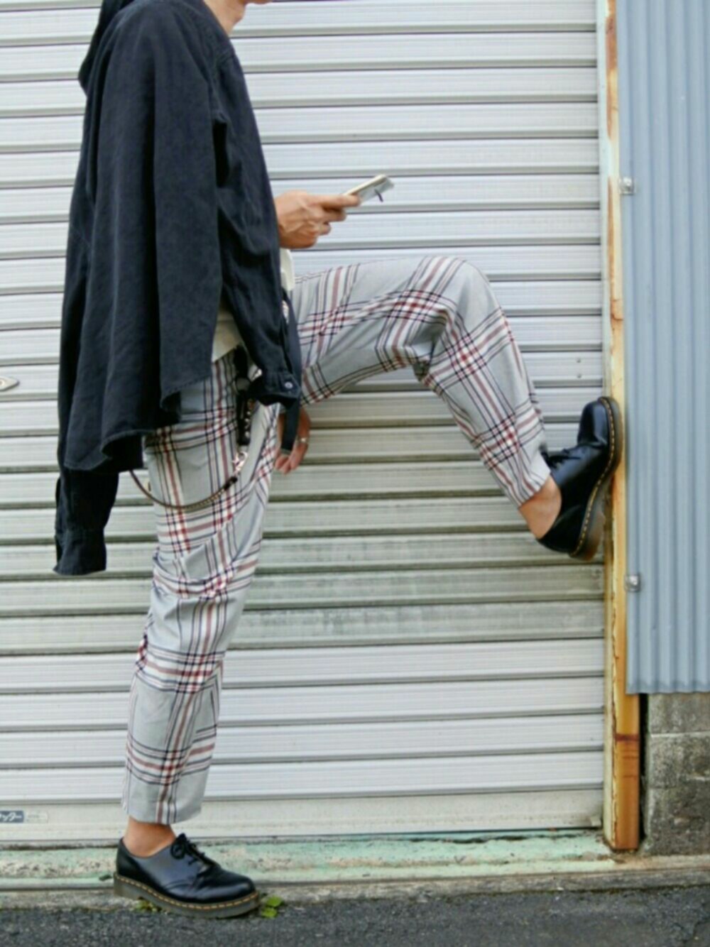 パンツ monkey time TW GRAY CHECK WIDE 1P PANTS monkey time＞ TW GRAY CHECK WIDE 1P PANTS/ワイドパンツ ◇を