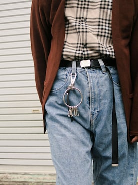 「HARE（ハレ）のアイテム（キーケース/キーアクセサリー）」を使った、ARu.さん（メンズ・172cm）の秋コーディネート