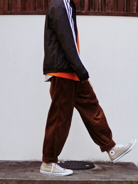 「BEAMS（ビームス）のアイテム（ナイロンジャケット）」を使った、ARu.さん（メンズ・172cm）の秋コーディネート