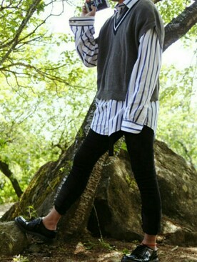 ARu.さん（メンズ・172cm）の春コーディネート
