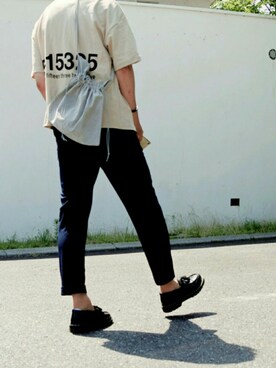 ARu.さんの「WEARISTA Deco × INTER FACTORY　ロゴプリントビッグTシャツ」を使ったコーディネート