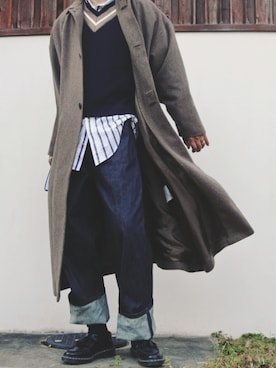 ARu.さん（メンズ・172cm）の冬コーディネート