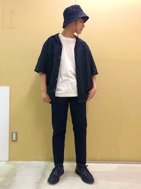 「WEGO（ウィゴー）のアイテム（モカシン/デッキシューズ）」を使った、ニェーダ／kazu／카즈さん（メンズ・168cm）の春コーディネート