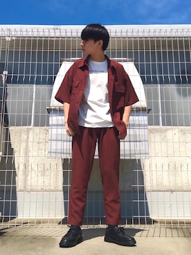 「WEGO（ウィゴー）のアイテム（モカシン/デッキシューズ）」を使った、ニェーダ／kazu／카즈さん（メンズ・168cm）の夏コーディネート