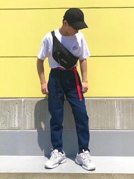 「BEN DAVIS（ベンデイビス）のアイテム（バッグ）」を使った、ニェーダ／kazu／카즈さん（メンズ・168cm）の夏コーディネート