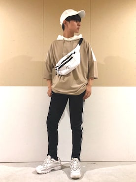 「CONVERSE（コンバース）のアイテム（バッグ）」を使った、ニェーダ／kazu／카즈さん（メンズ・168cm）の夏コーディネート