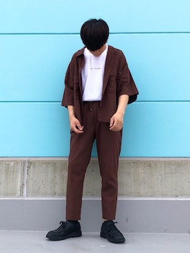 「WEGO（ウィゴー）のアイテム（モカシン/デッキシューズ）」を使った、ニェーダ／kazu／카즈さん（メンズ・168cm）の夏コーディネート