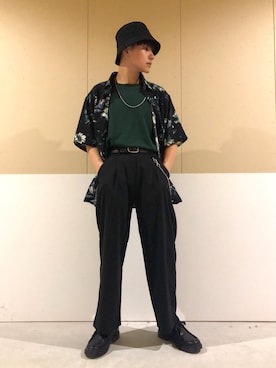 「WEGO（ウィゴー）のアイテム（モカシン/デッキシューズ）」を使った、ニェーダ／kazu／카즈さん（メンズ・168cm）の夏コーディネート