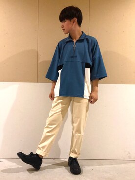 「WEGO（ウィゴー）のアイテム（モカシン/デッキシューズ）」を使った、ニェーダ／kazu／카즈さん（メンズ・168cm）の夏コーディネート