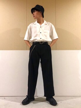 「WEGO（ウィゴー）のアイテム（モカシン/デッキシューズ）」を使った、ニェーダ／kazu／카즈さん（メンズ・168cm）の夏コーディネート