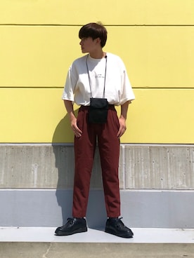 「WEGO（ウィゴー）のアイテム（モカシン/デッキシューズ）」を使った、ニェーダ／kazu／카즈さん（メンズ・168cm）の夏コーディネート
